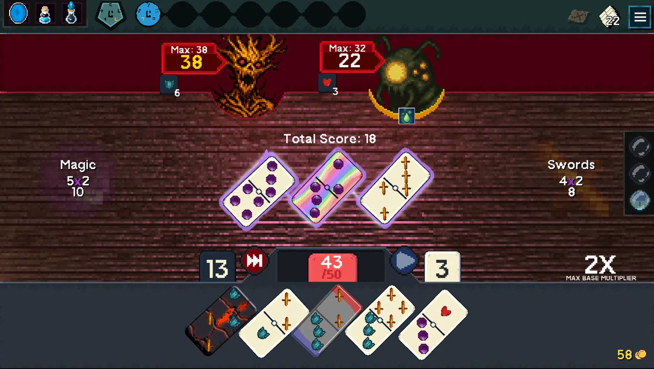 Pipfiend: The Demonic Domino Deckbuilder Screenshot 0
