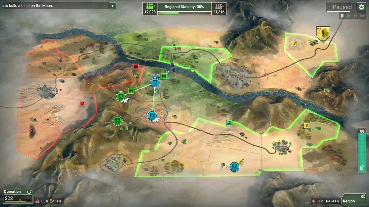 Rebel Inc: Escalation - Sand & Secrets Screenshot 0