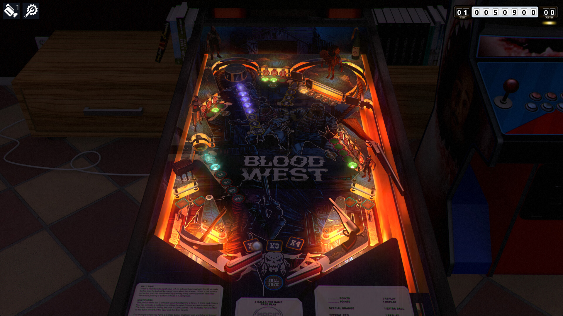 Zaccaria Pinball - Blood West Table Pack Screenshot 1