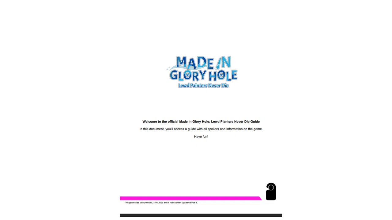 Made in Glory Hole: Guide Screenshot 0