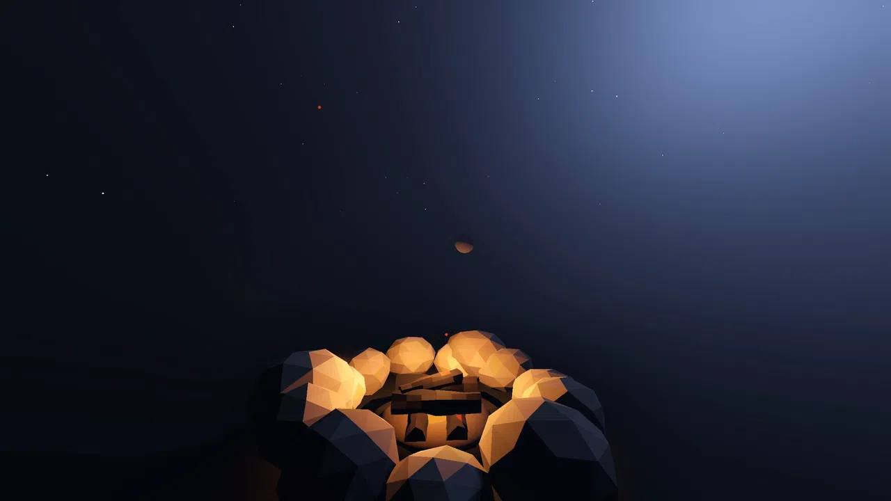 The Throwing Pinecones Into A Campfire Game Screenshot 1