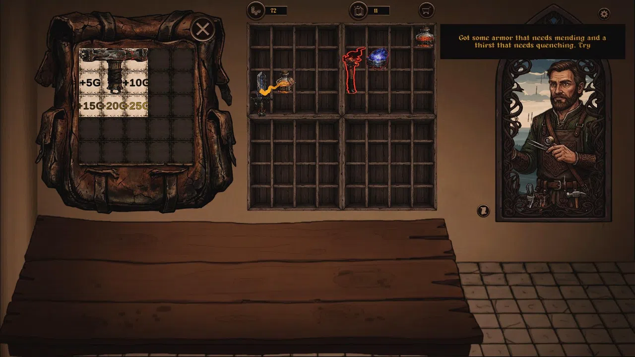 Backpack Alchemist: Medieval Shop Simulator Screenshot 3