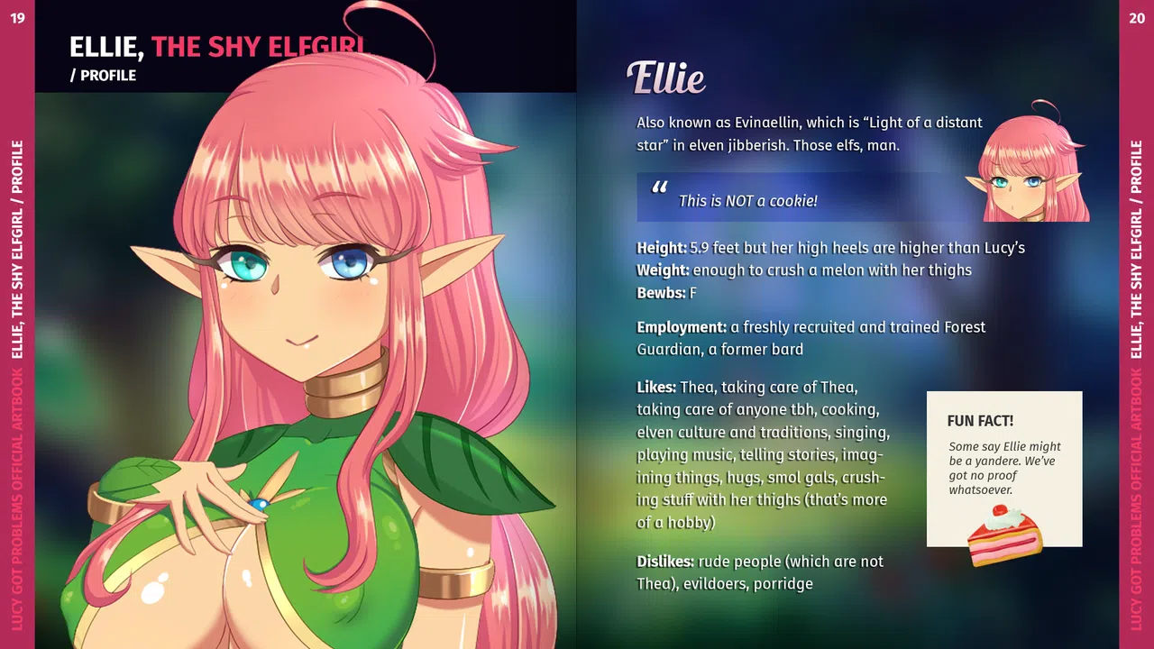 Lucy Got Problems - Artbook and Wallpapers (Silver Edition) Screenshot 1