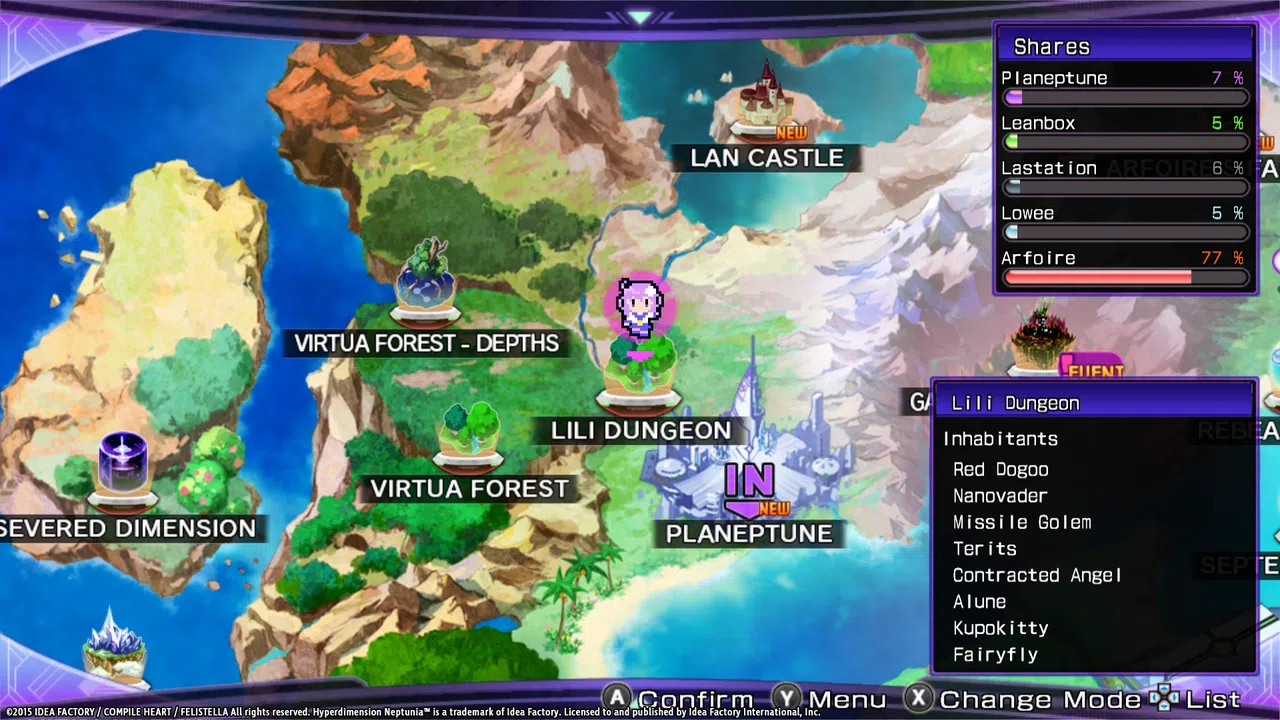 Hyperdimension Neptunia Re;Birth2 Lily-ad Dungeon Screenshot 1