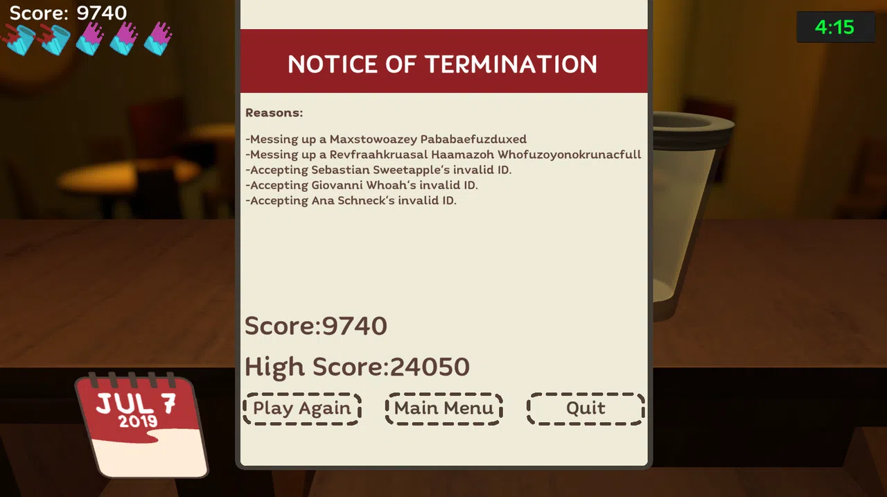 Uh Oh Bartender Screenshot 6