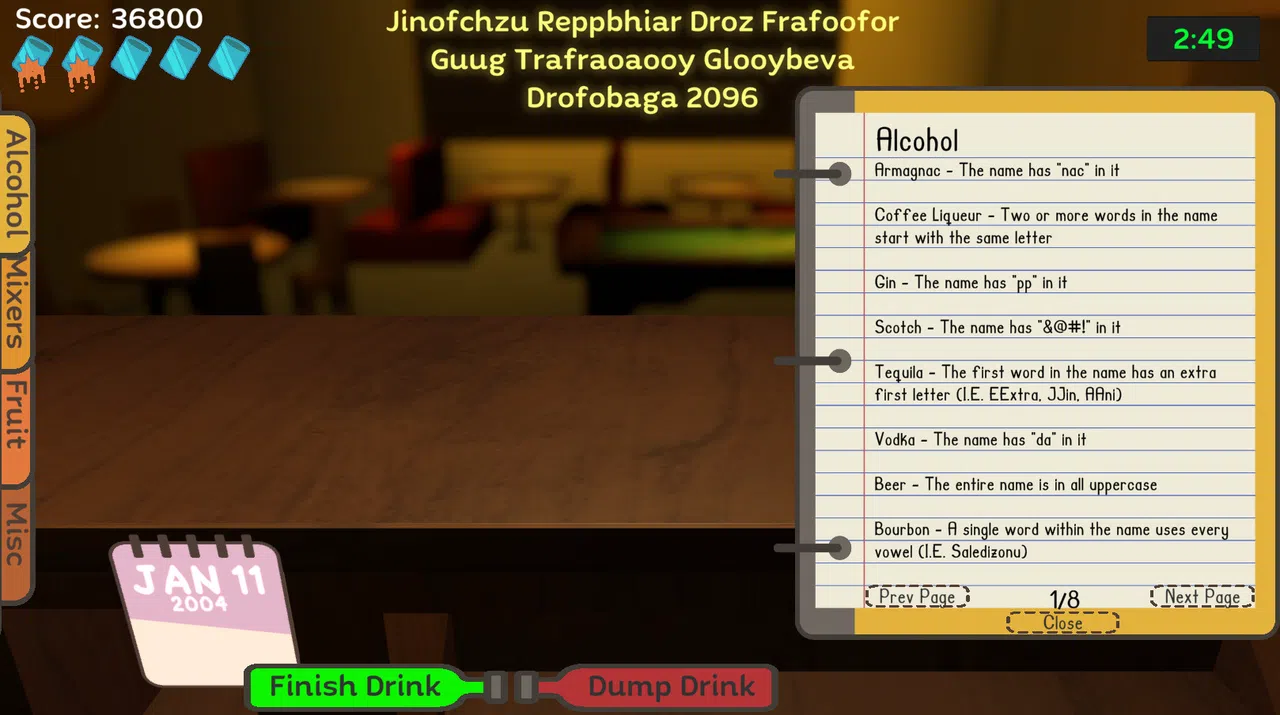 Uh Oh Bartender Screenshot 4
