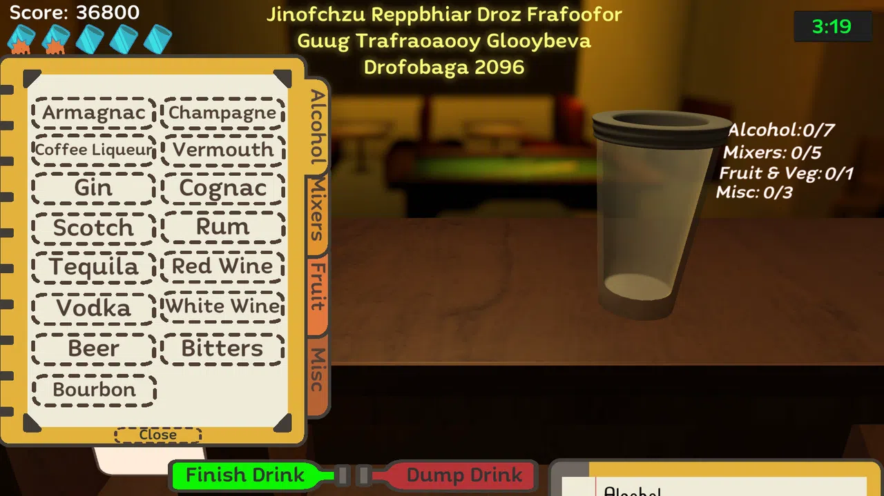 Uh Oh Bartender Screenshot 3