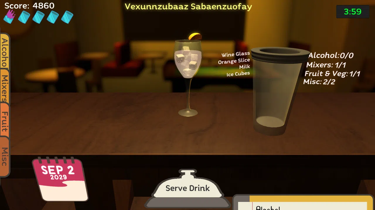 Uh Oh Bartender Screenshot 0