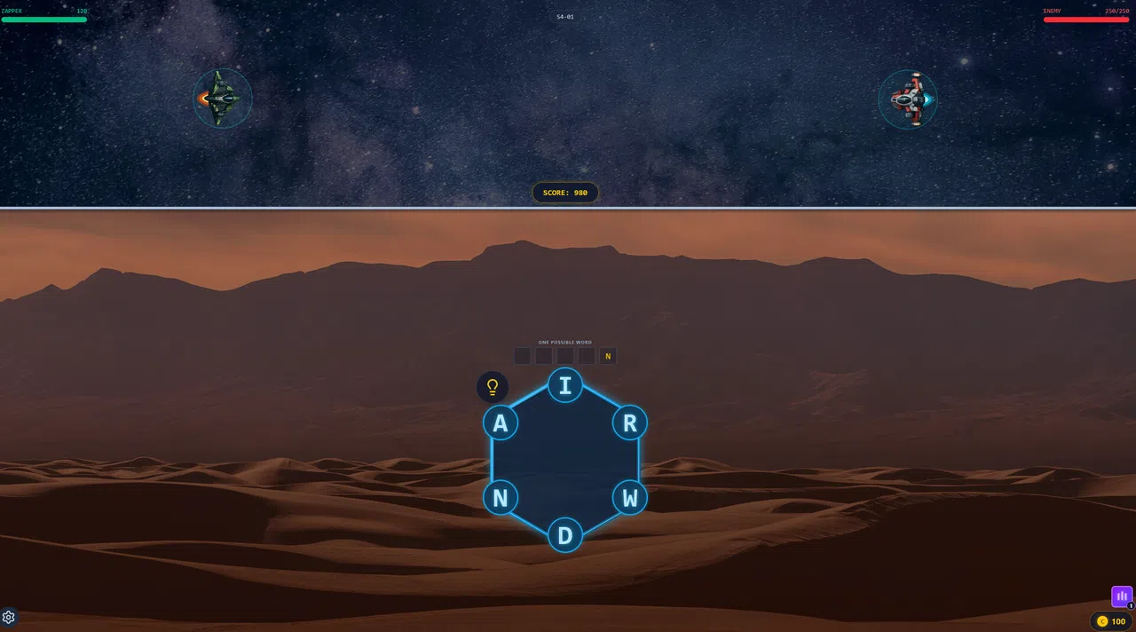 Word Space Blaster Screenshot 2