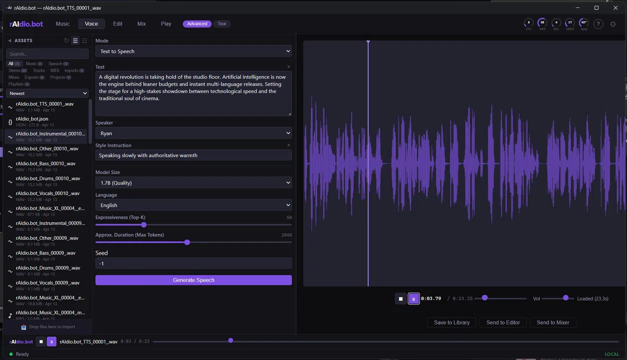 rAIdio.bot Screenshot 2