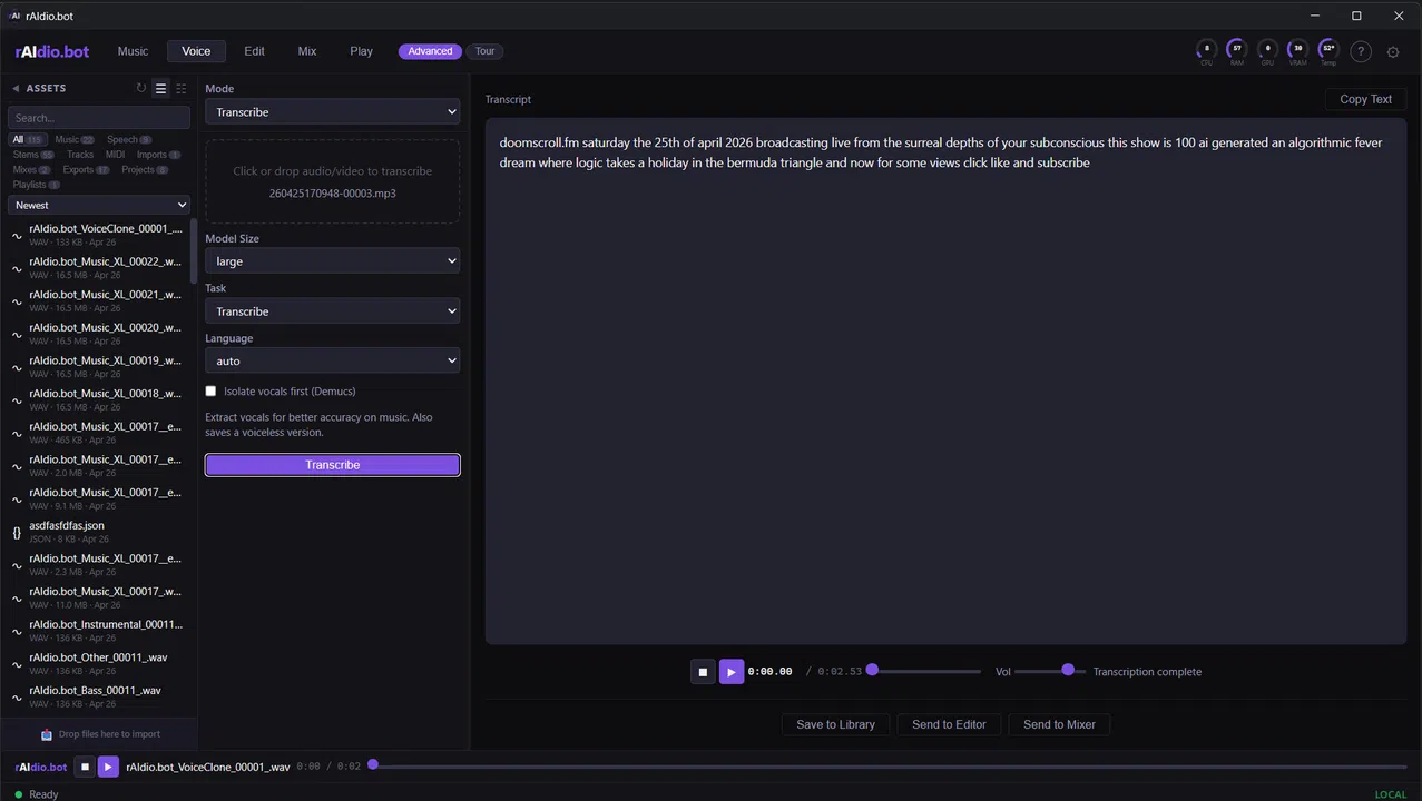 rAIdio.bot Screenshot 7