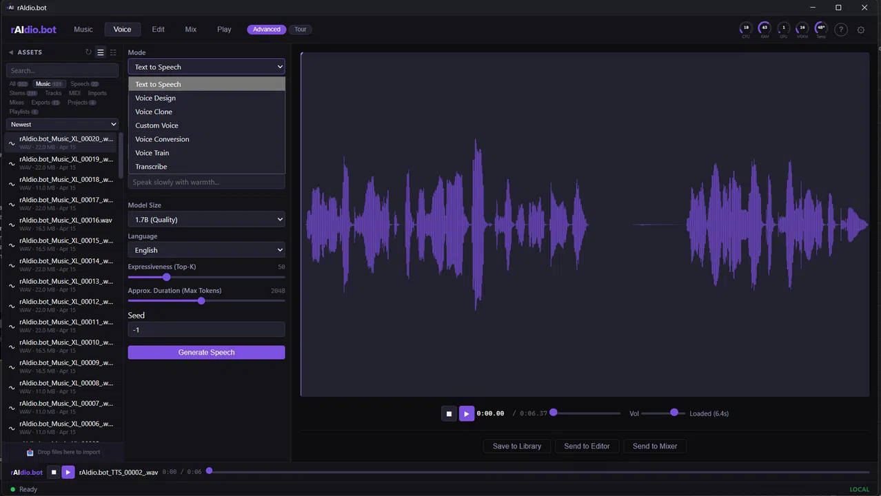 rAIdio.bot Screenshot 5