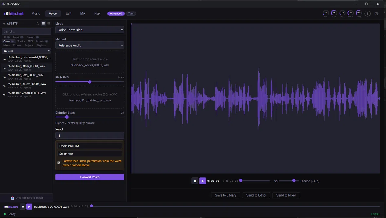 rAIdio.bot Screenshot 6