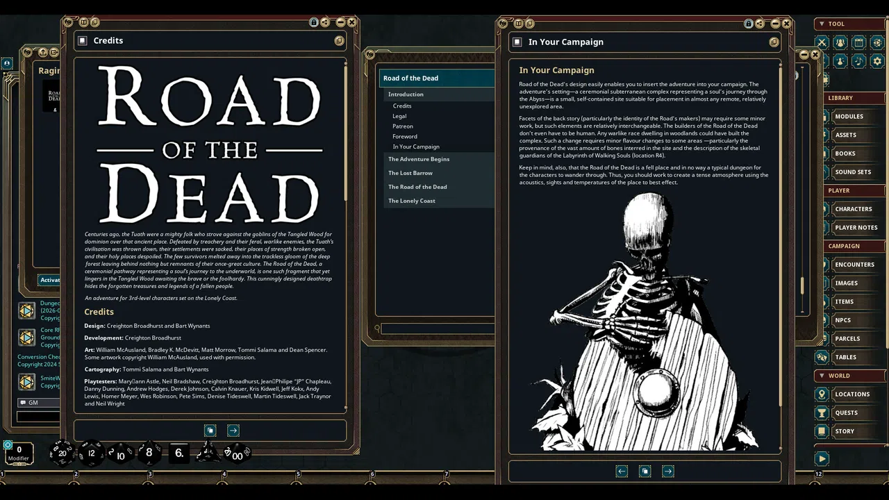 Fantasy Grounds - Road of the Dead Screenshot 1