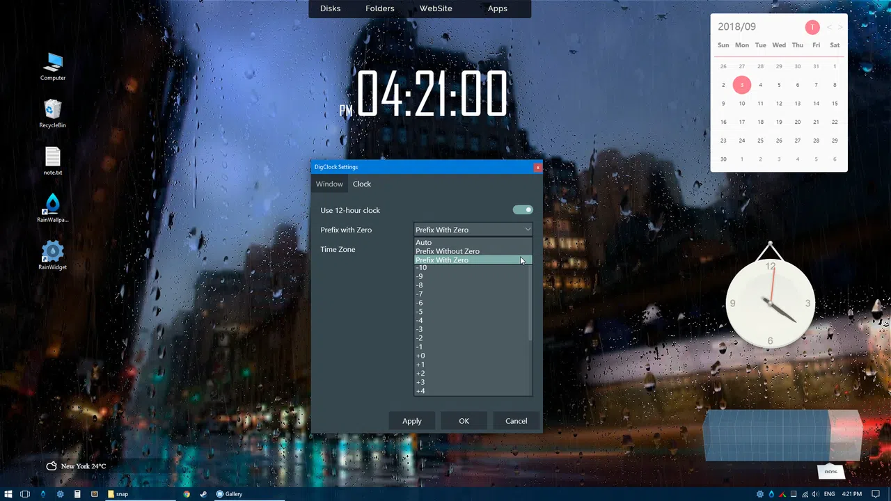 RainWidget Screenshot 3