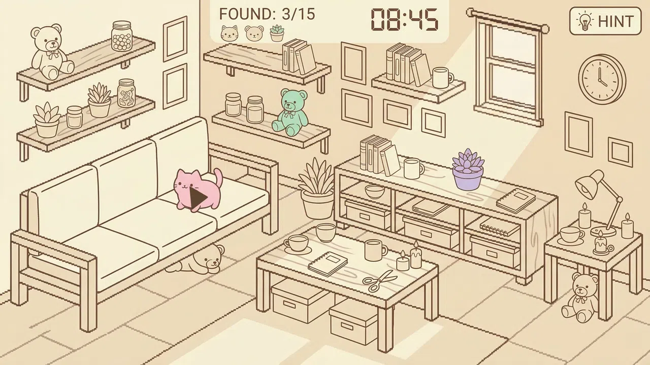 Cozy Pages: Find & Color Screenshot 1