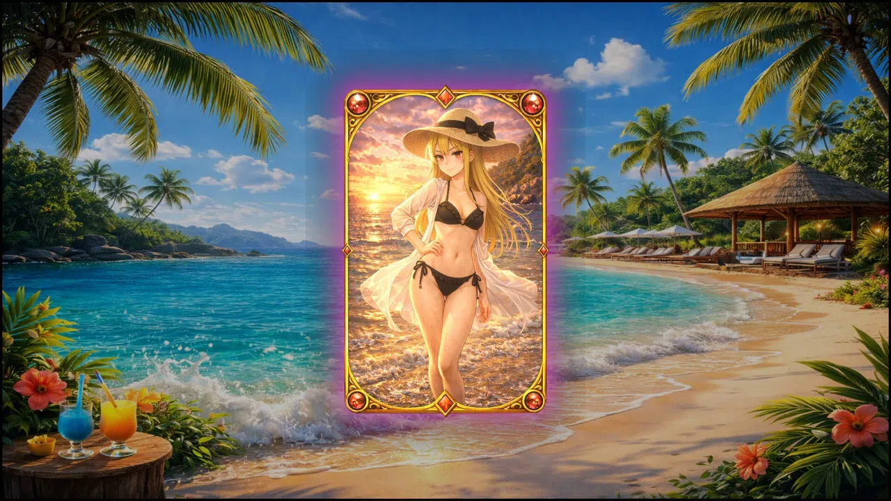CardIdle: Rise of the Eight - Card Back Skins - Summer Splash Screenshot 1
