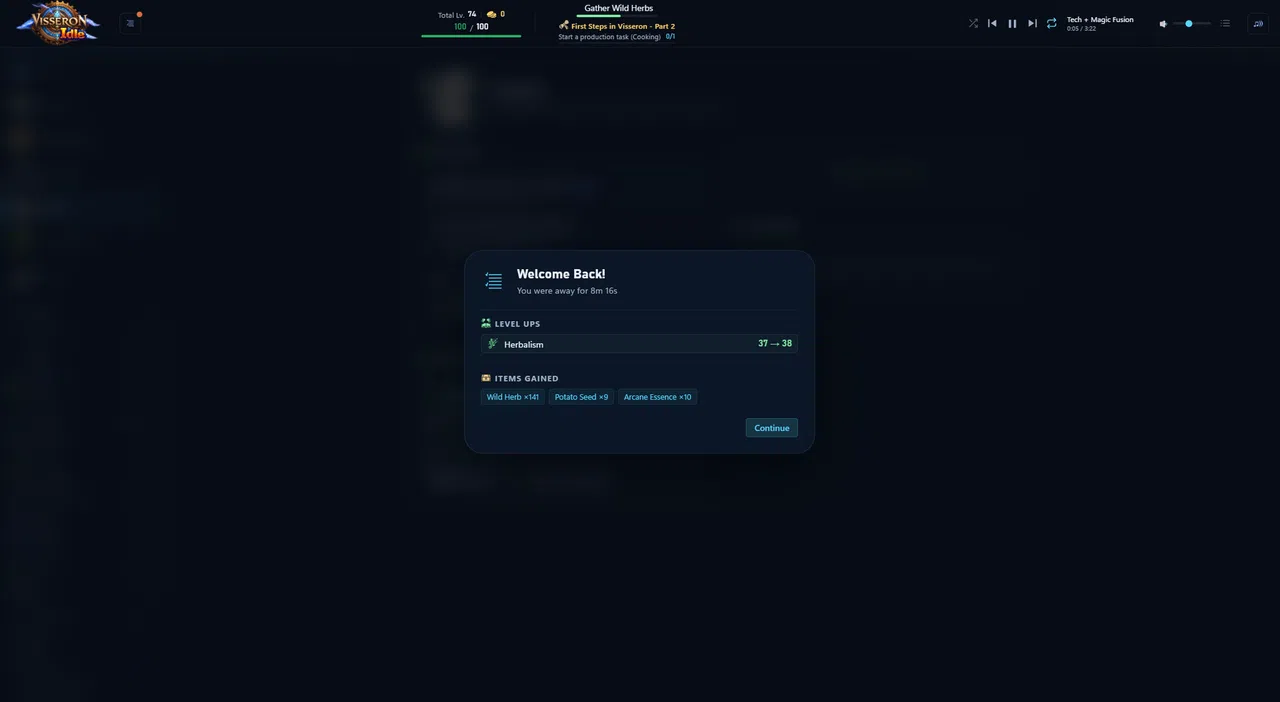 Visseron Idle Screenshot 2