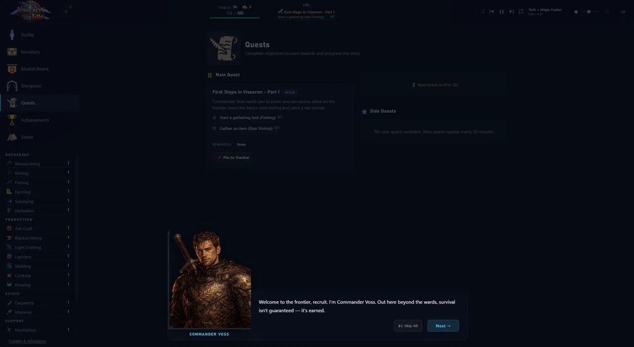 Visseron Idle Screenshot 0