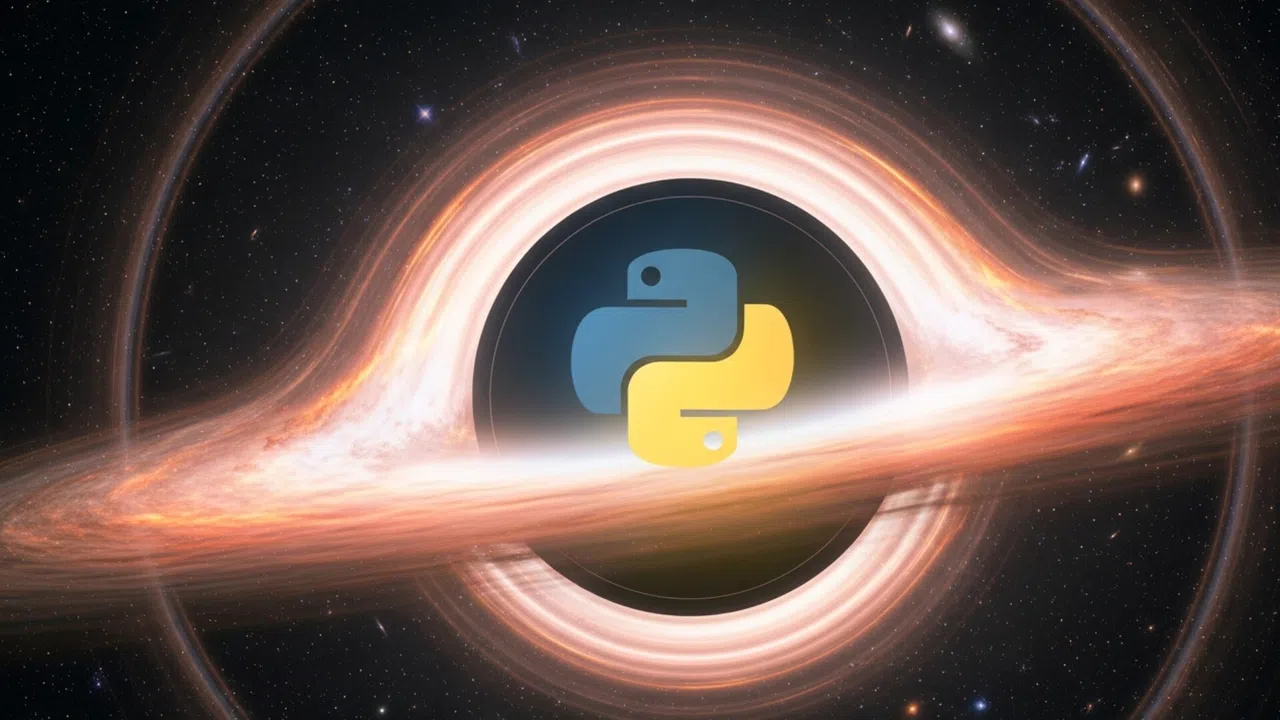 Black Hole Simulation with Python Screenshot 1