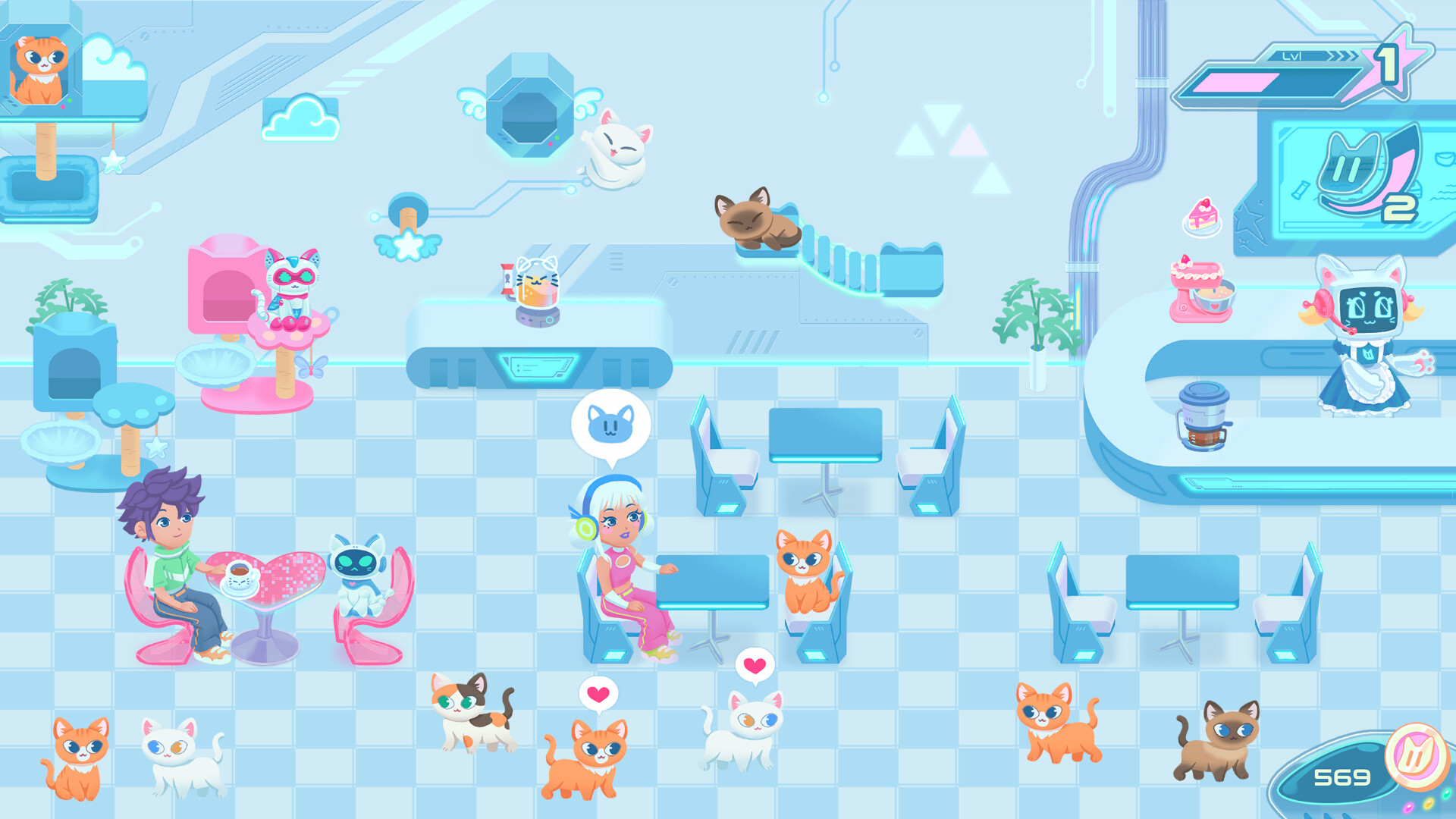 RoboCat Café Screenshot 0