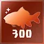 Catch 300 fishes in total icon