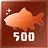 Catch 500 fishes in total
