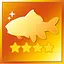Catch all fishes with rank  ★★★★  icon