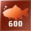 Catch 600 fishes in total icon