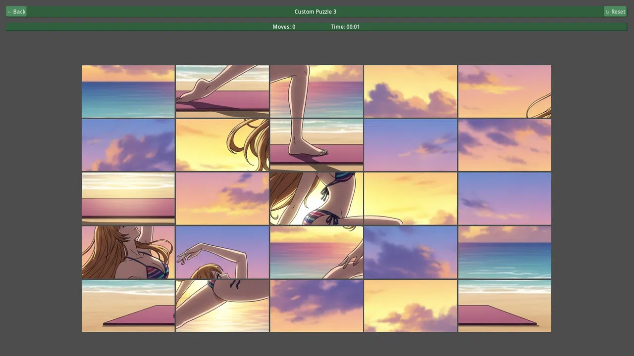 Bikini Heaven - Puzzle Pack - Sunset Beach Screenshot 1
