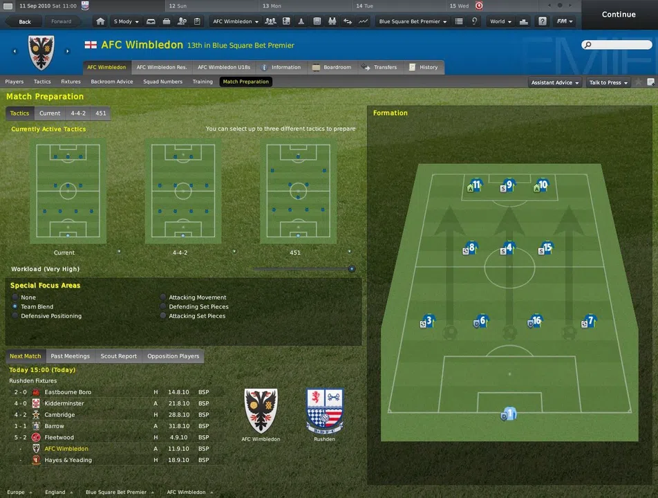 Football Manager 2011 Screenshot 3