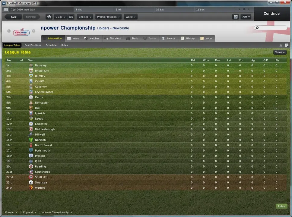 Football Manager 2011 Screenshot 12