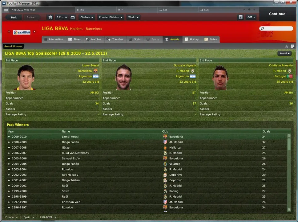 Football Manager 2011 Screenshot 10