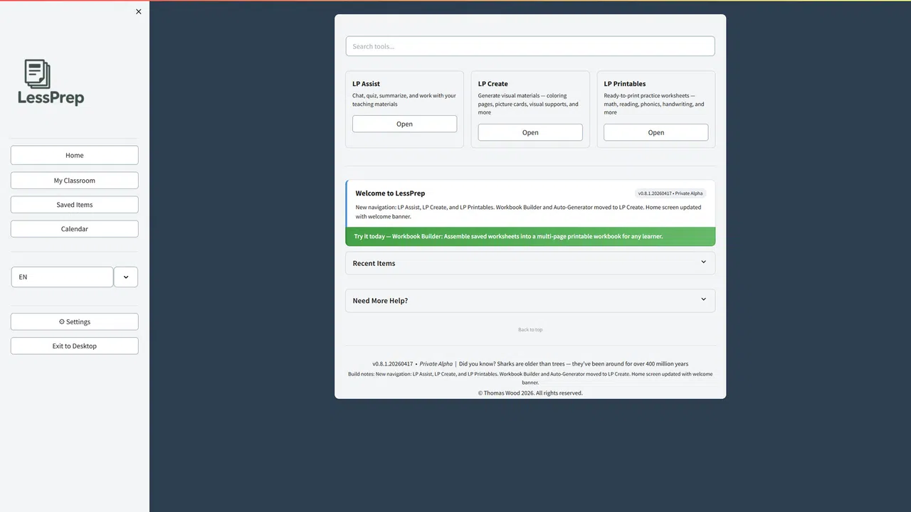 LessPrep Screenshot 4