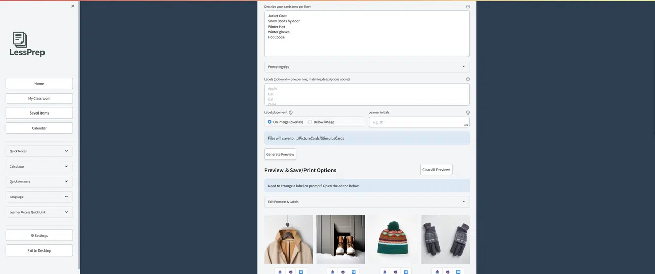 LessPrep Screenshot 3