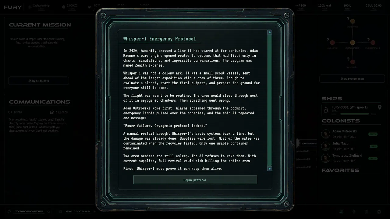 Zenith Expanse Demo Screenshot 1