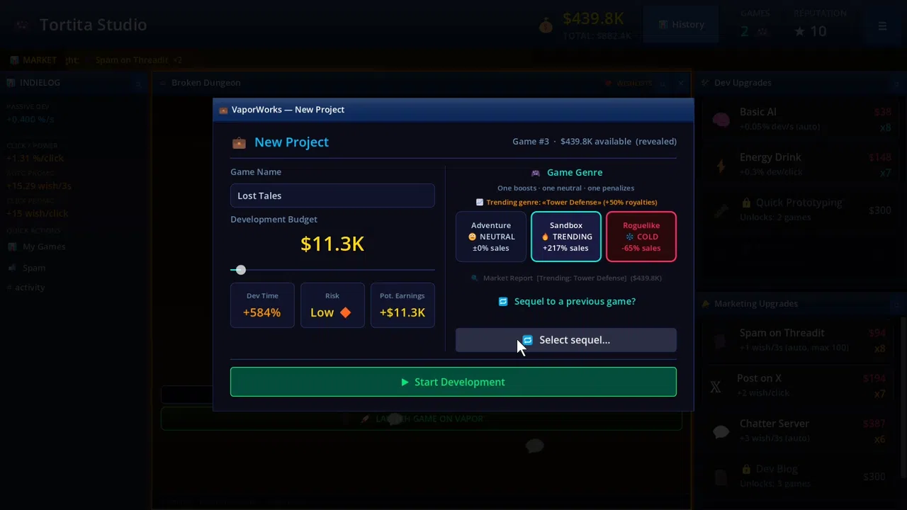 Game Dev Clicker Simulator Screenshot 3