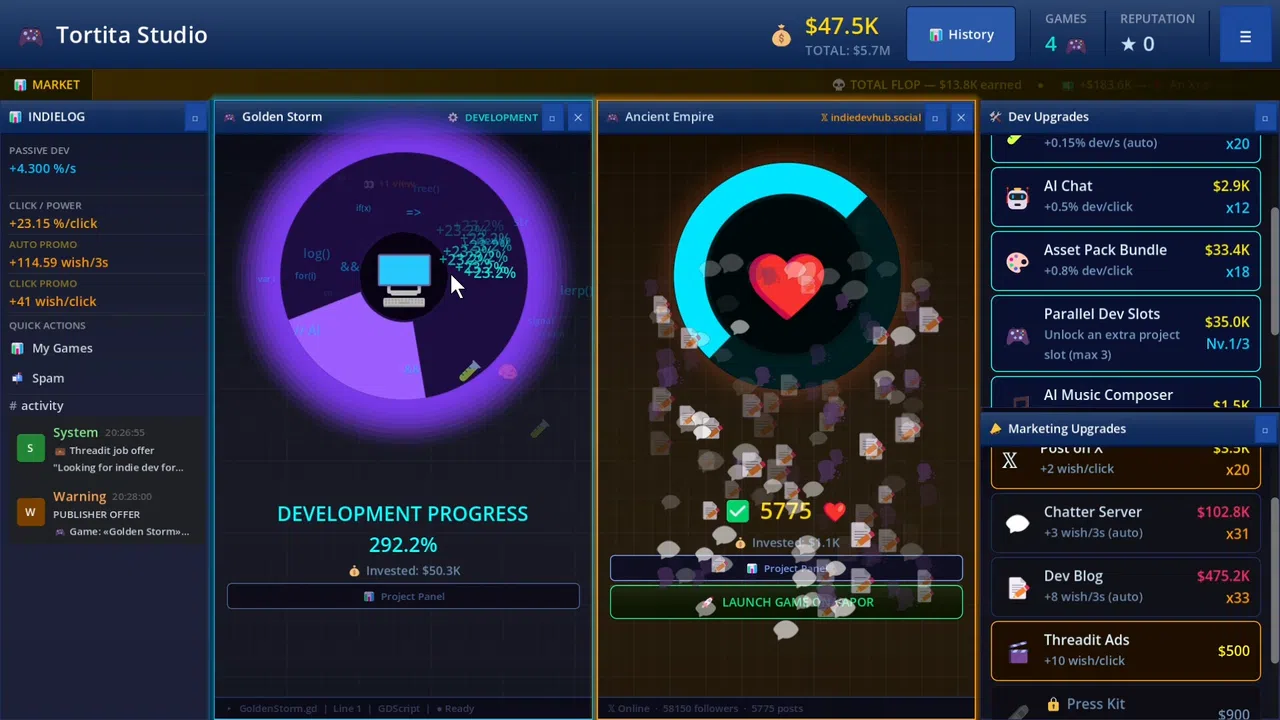 Game Dev Clicker Simulator Screenshot 4