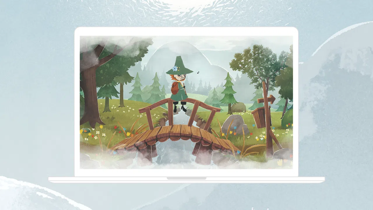 Moomintroll: Winter's Warmth - Screensaver for PC & Mac Screenshot 2