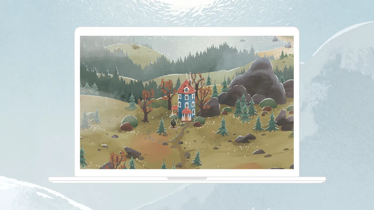 Moomintroll: Winter's Warmth - Screensaver for PC & Mac Screenshot 3