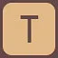 T icon