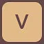 v icon