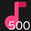 500 Tracks icon