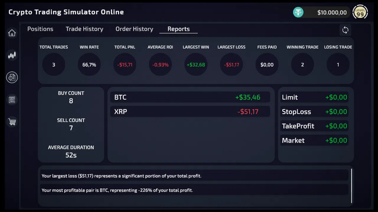 Crypto Trading Simulator Demo Screenshot 9