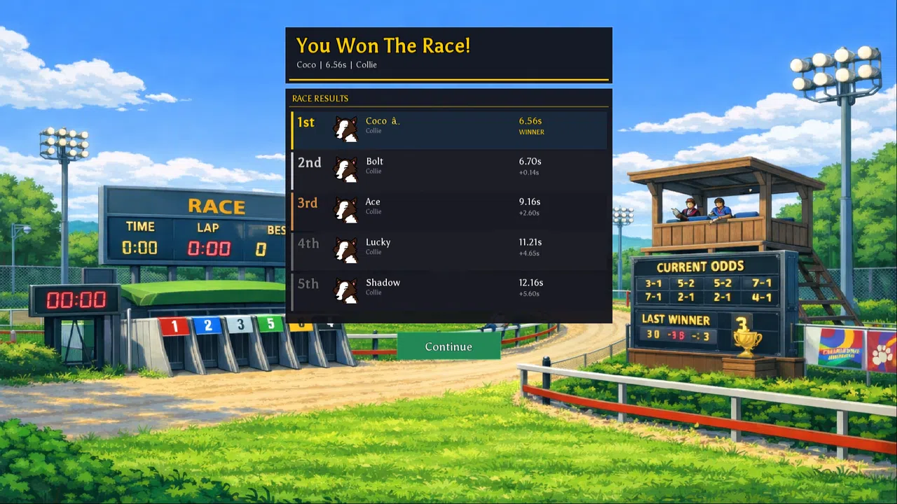 Canine Derby Manager Demo Screenshot 4