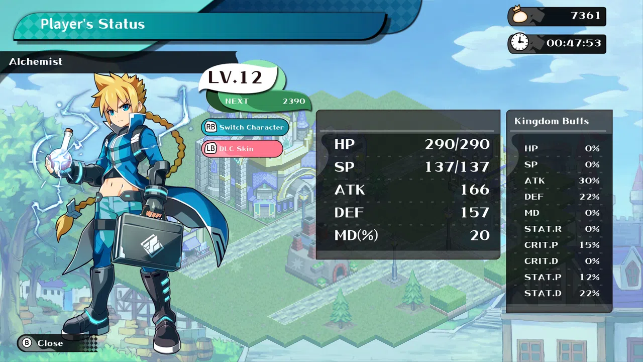 Kingdom's Return - "Azure Striker Gunvolt" Crossover Character Skin Screenshot 0