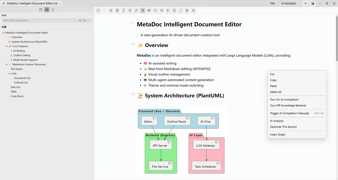 MetaDoc Screenshot 1