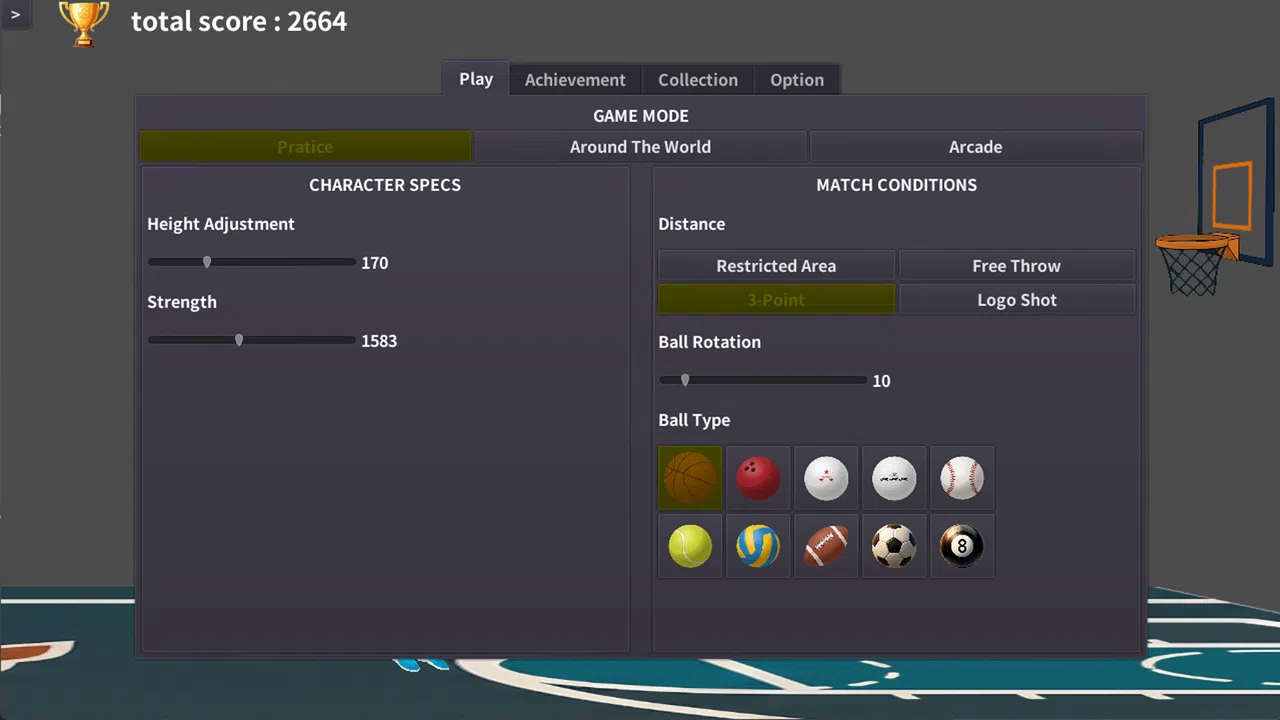 Swipe Swish Demo Screenshot 1