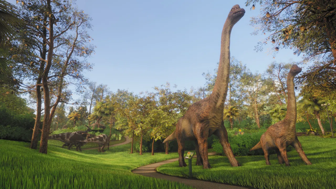 Lawn Mowing Simulator - Dino Safari Screenshot 3