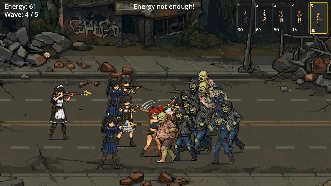 BULLET GIRL：ZOMBIE DEFENSE Screenshot 1